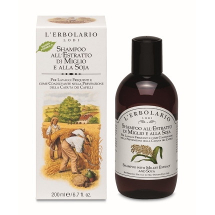 Mijo y Soja Champú, 200ml - L'Erbolario