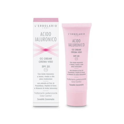Ácido Hialurónico CC Cream Tono Caramelo, 50ml - L'Erbolario