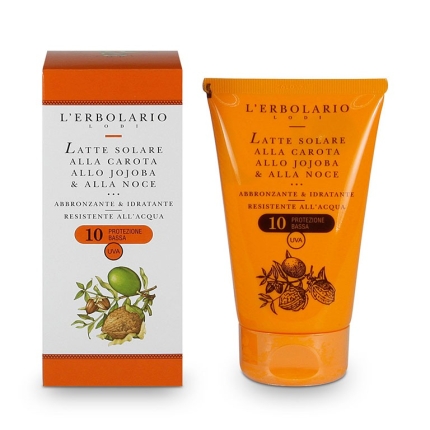 Solar Leche Zanahoria, Jojoba y Nuez SPF10, 125ml - L'Erbolario