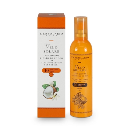 Solar Velo con Monoi y Coco SPF 10, 100ml - L'Erbolario