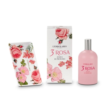 3 Rosas Agua de Perfume, 100ml - L'Erbolario