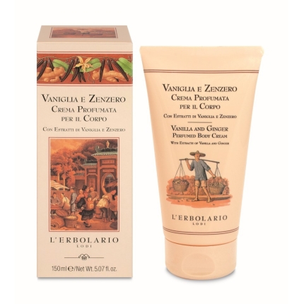 Vainilla y Jengibre Crema para el Cuerpo, 150 ml - L'Erbolario