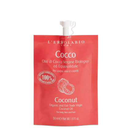 Coco Aceite Virgen Biológico y de Mercado Justo, 50 ml - L'Erbolario