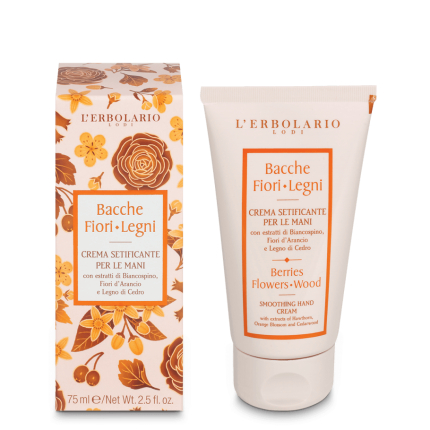 Bayas Flores Leños Crema para manos, 75 ml - L'Erbolario
