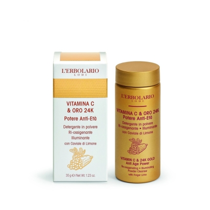 Vitamina C y Oro Desmaquillador en Polvo, 35 g