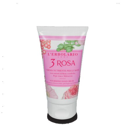 3 Rosas Crema manos nutriente, 75 ml - L'Erbolario