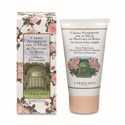 Rosa Crema de manos Nutriente, 75 ml - L'Erbolario